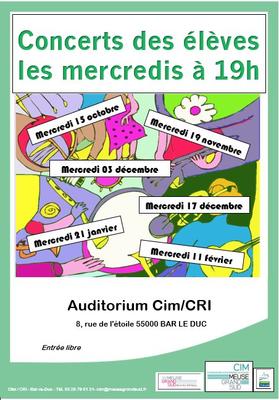 Concerts des élèves du Cim
