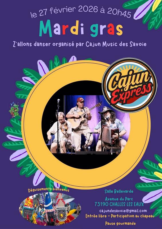 Concert - Bal de Mardi Gras avec Cajun Express