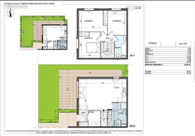 Maison - 77 m² - 4 pièces