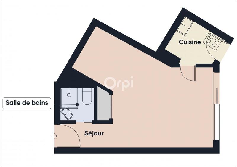 Studio - 28 m² - 1 pièce