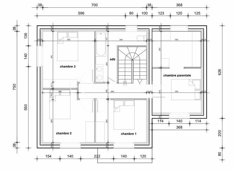Maison - 105 m² - 5 pièces