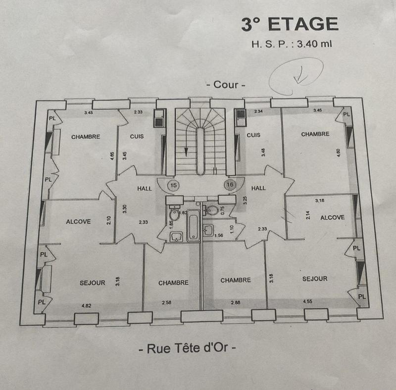 Appartement - 64 m² - 3 pièces