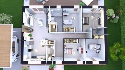 Maison - 85 m² - 5 pièces