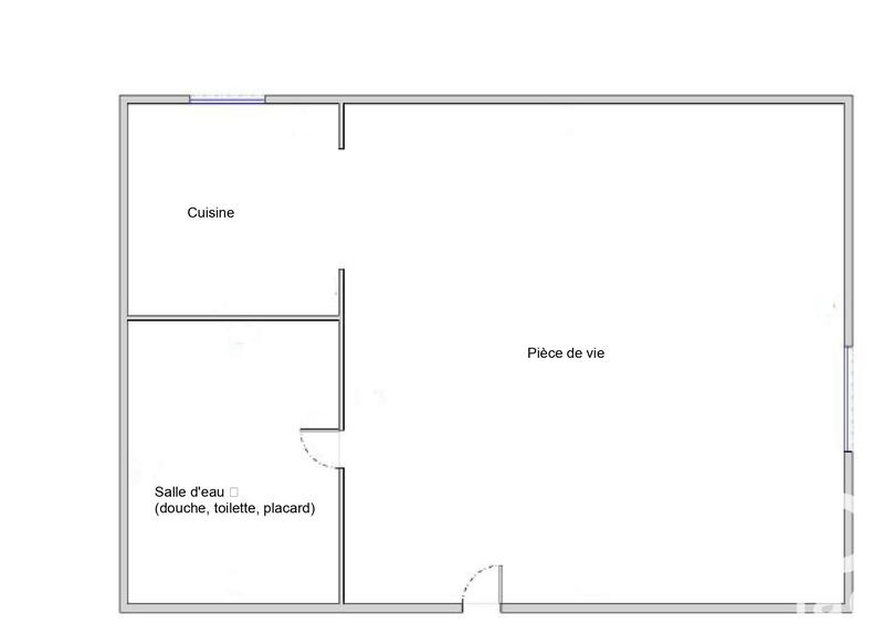 Appartement - 18 m² - 1 pièce