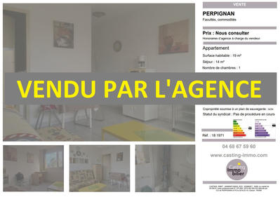 Appartement - 19 m² - 1 pièce