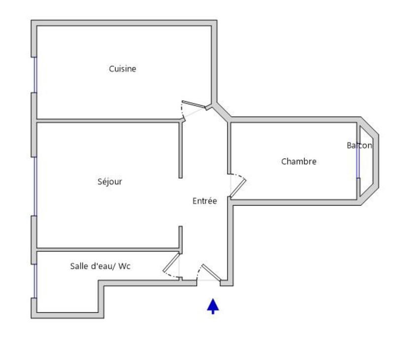 Appartement - 47 m² - 2 pièces