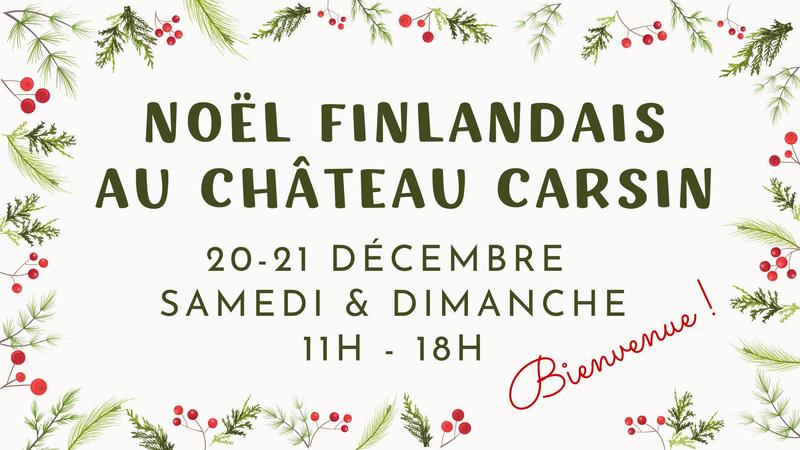 Noël finlandais au Château Carsin