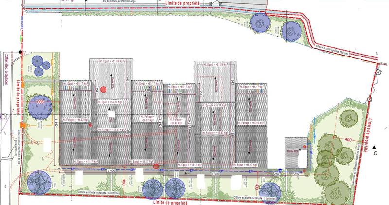 Terrain constructible - 1 150 m²