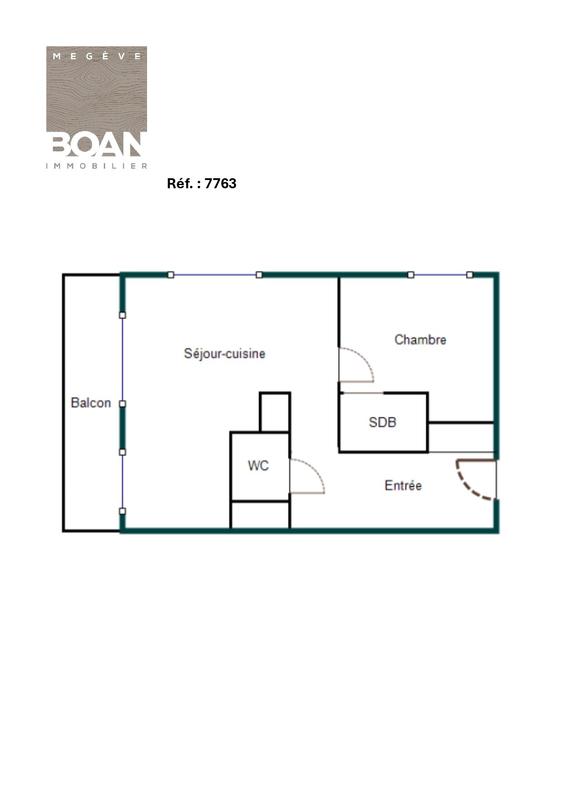 Appartement - 37 m² - 2 pièces