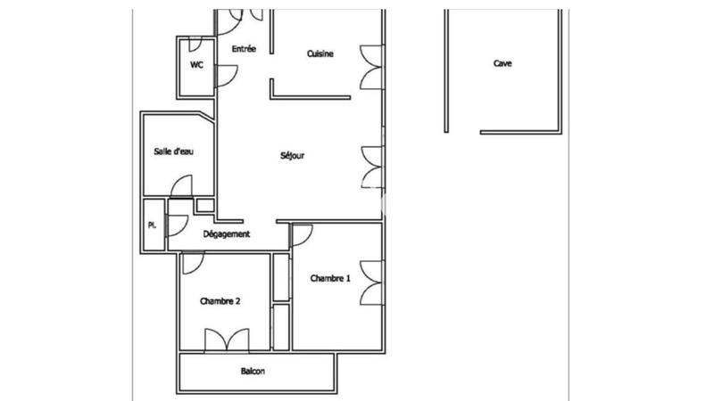 Appartement - 72 m² - 3 pièces