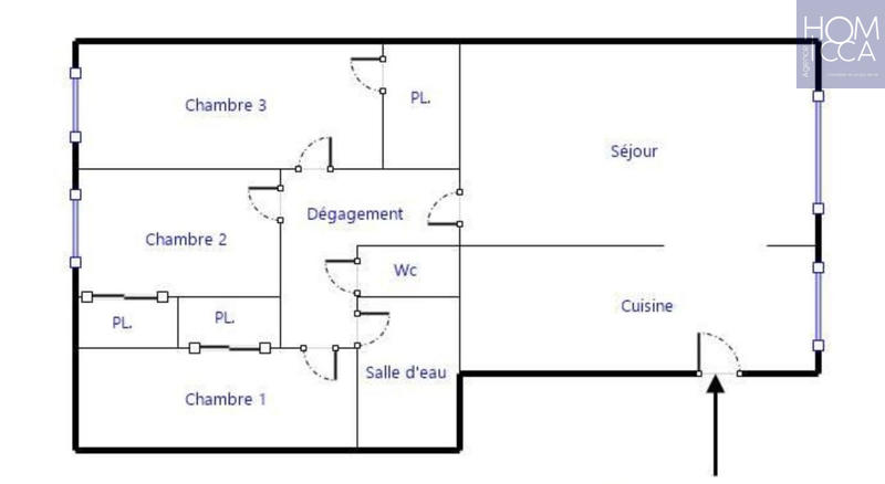 Appartement - 74 m² - 4 pièces