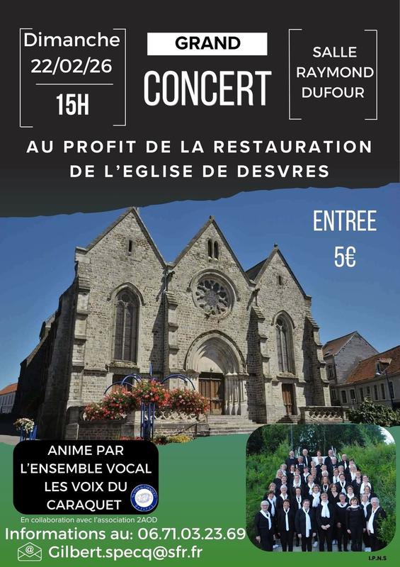 Concert au Profit de l'Eglise de Desvres