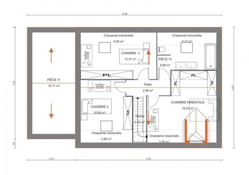 Maison - 108 m² - 5 pièces