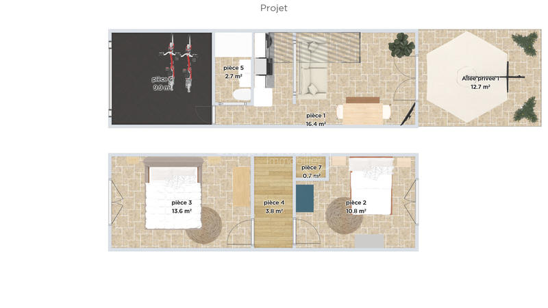 Maison - 30 m² - 3 pièces