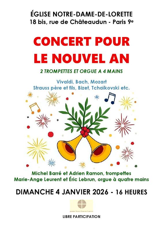 Concert Pour le Nouvel An, 2 trompettes et orgue à 4 mains