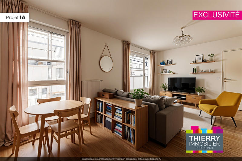 Appartement - 43 m² - 2 pièces