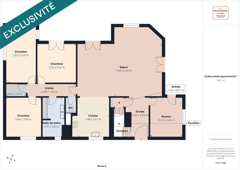 Maison - 185 m² - 7 pièces