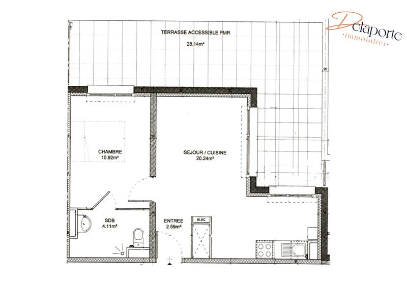 Appartement - 38 m² - 2 pièces