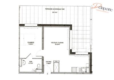 Appartement - 38 m² - 2 pièces