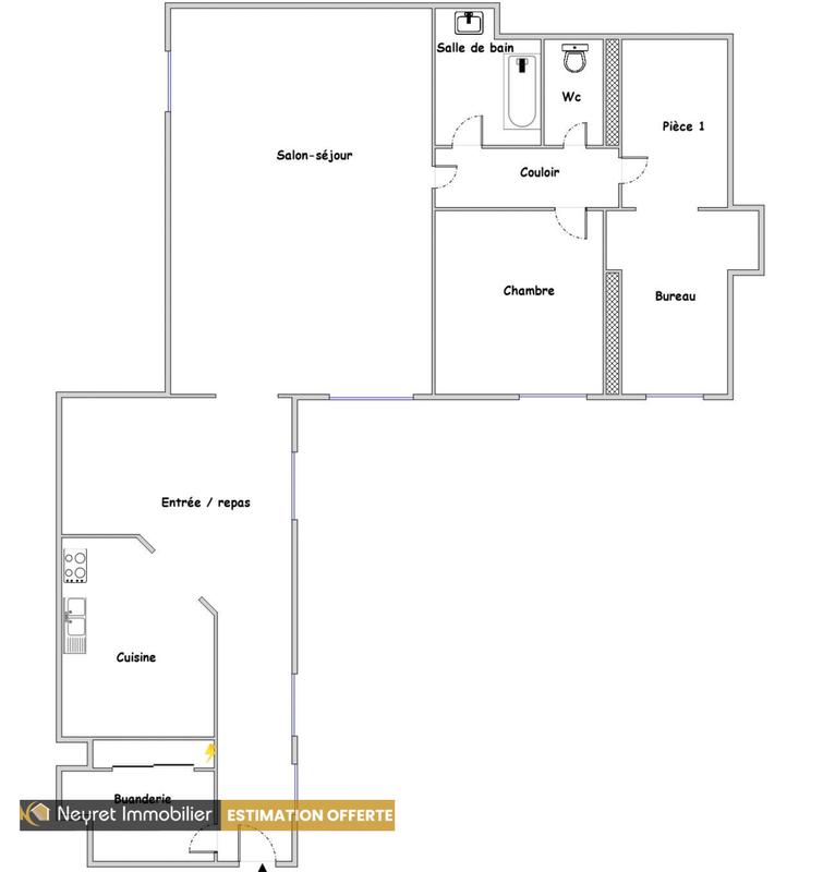Appartement - 76 m² - 3 pièces