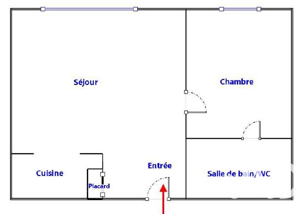 Appartement - 43 m² - 2 pièces