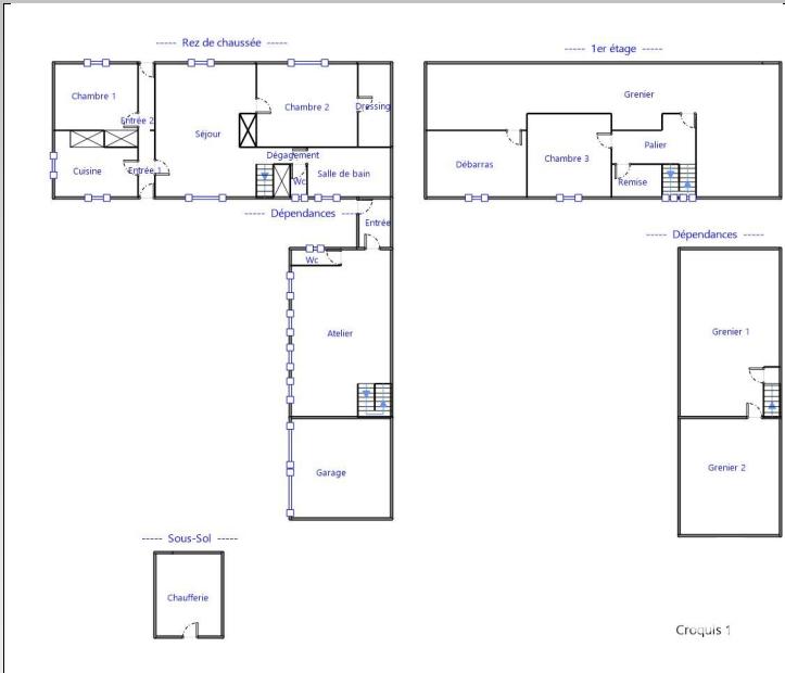 Maison de village - 106 m² - 4 pièces