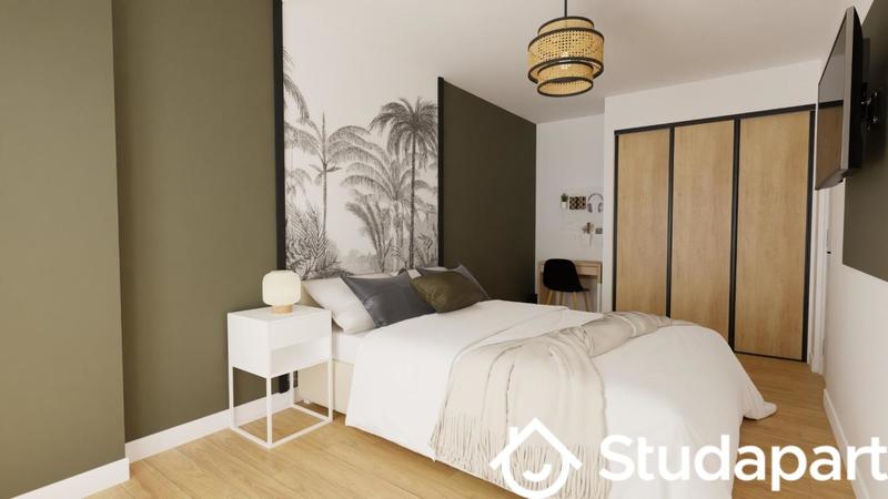 Chambre - 12 m² - 1 pièce