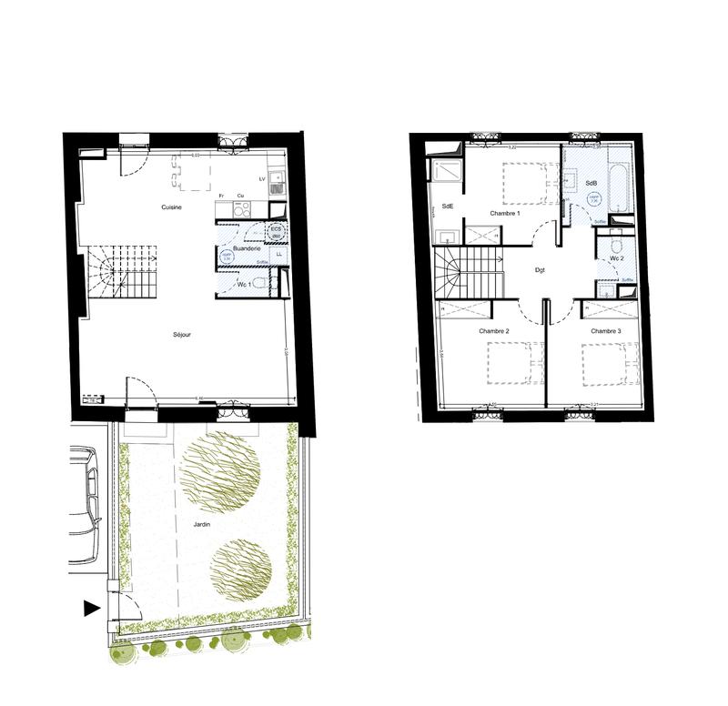 Maison - 107 m² - 4 pièces