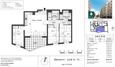 Appartement - 26 à 106 m² - 4 pièces