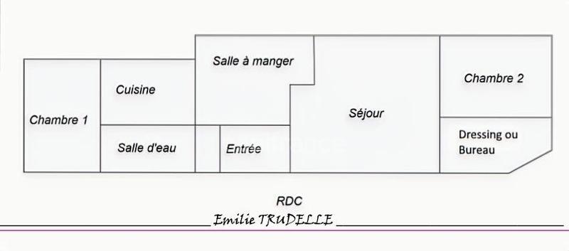 Maison de ville - 94 m² - 5 pièces