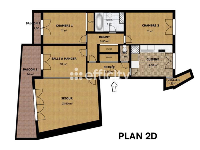 Appartement - 81 m² - 4 pièces