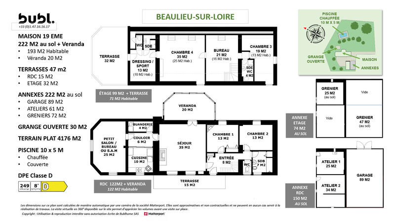 Maison - 193 m² - 8 pièces