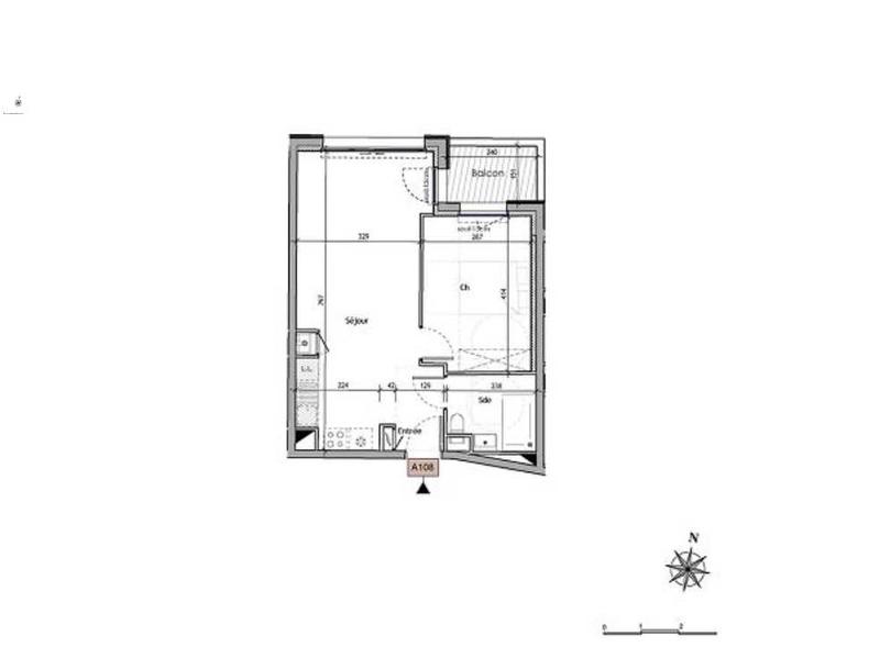 Appartement - 44 m² - 2 pièces