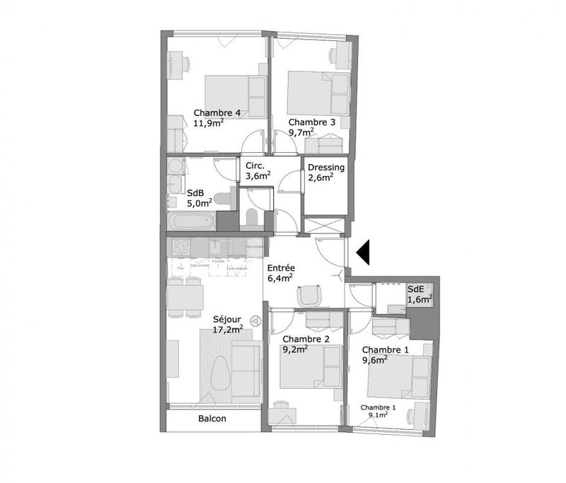 Appartement - 79 m²