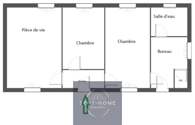 Maison - 73 m² - 3 pièces