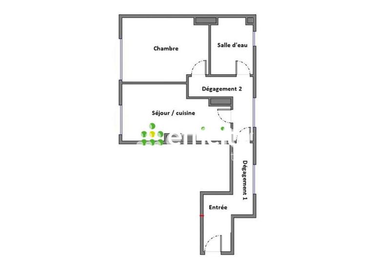 Appartement - 36 m² - 2 pièces