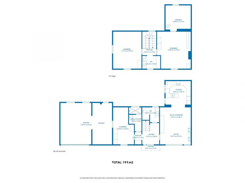 Maison - 116 m² - 4 pièces
