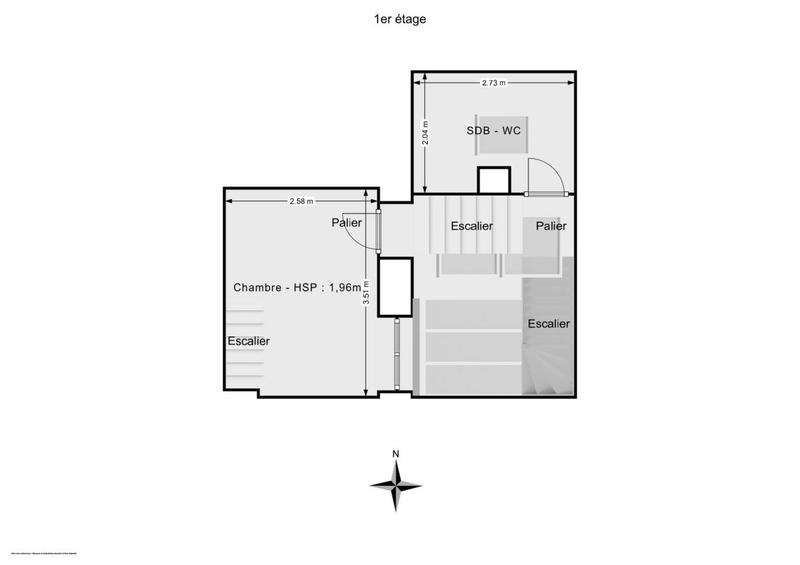Duplex - 58 m² - 3 pièces