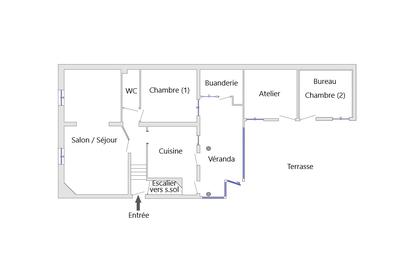 Maison - 112 m² - 5 pièces