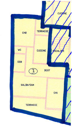 Appartement - 60 m² - 3 pièces