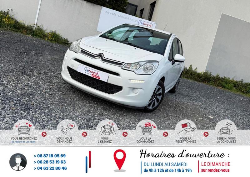 Citroën C3 1.4 Hdi 70Cv 5places *Véhicule Sous Garantie*Ct Révision Kit Distribution Ok *100 Points de Contrôles*Pneus m+S*CarteGrise Moitié prix (Véhicule plus 10 ans)*Pneus 4 saisons*Régulateur/limiteur vitesse*Climatisation*fixation Isofix*Autoradio Cd