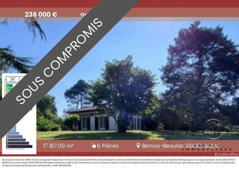 Maison - 167 m² - 6 pièces