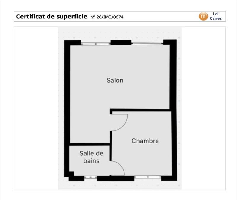 Appartement ancien - 28 m² - 2 pièces