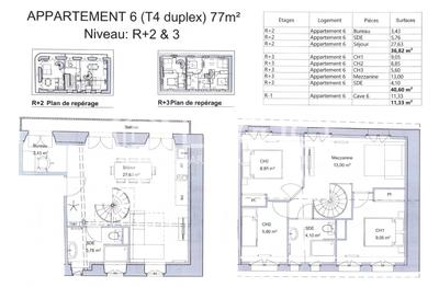 Appartement - 77 m² - 4 pièces