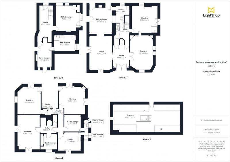 Maison - 300 m² - 10 pièces