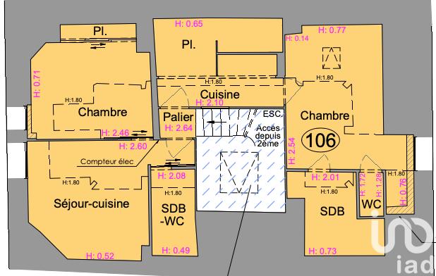 Duplex - 102 m² - 5 pièces