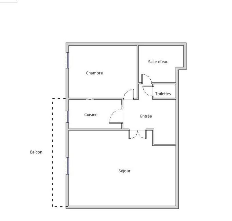 Appartement - 48 m² - 2 pièces