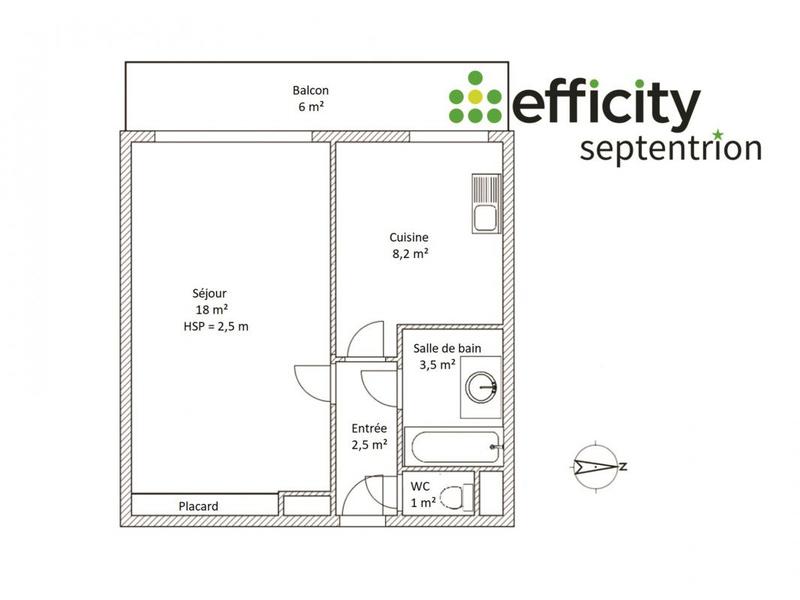 Appartement - 33 m² - 1 pièce