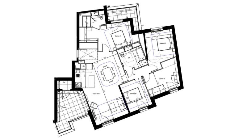 Appartement - 102 m² - 5 pièces