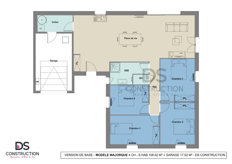 Maison - 108 m² - 6 pièces